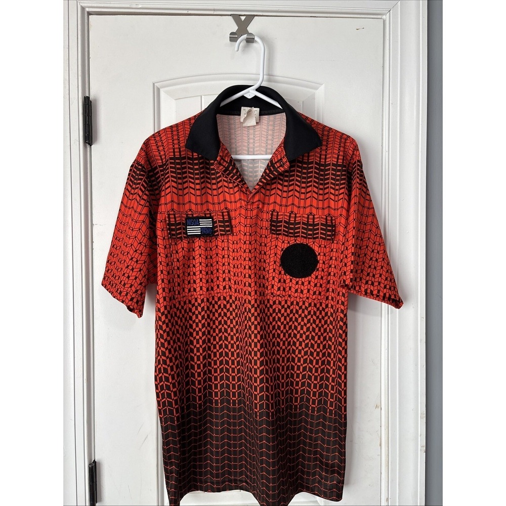 Official Sports NISOA Soccer Referee Shirt Size Adult Medium Orange